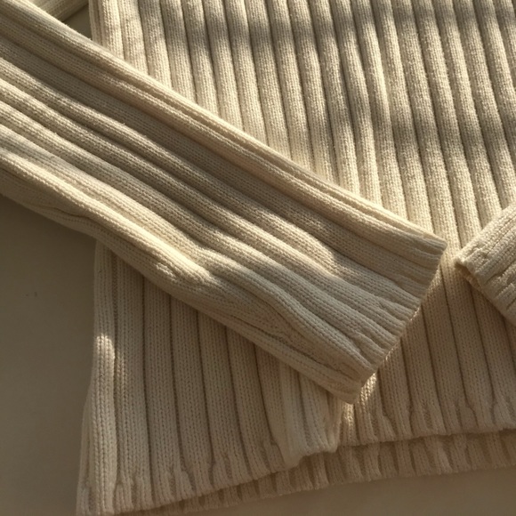 %100 cotton ribbed sweater - Picture 3 of 5